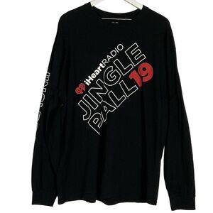 iHeartRadio Jingle Ball 2019 Long Sleeve T-Shirt, XL, Black/Red/White